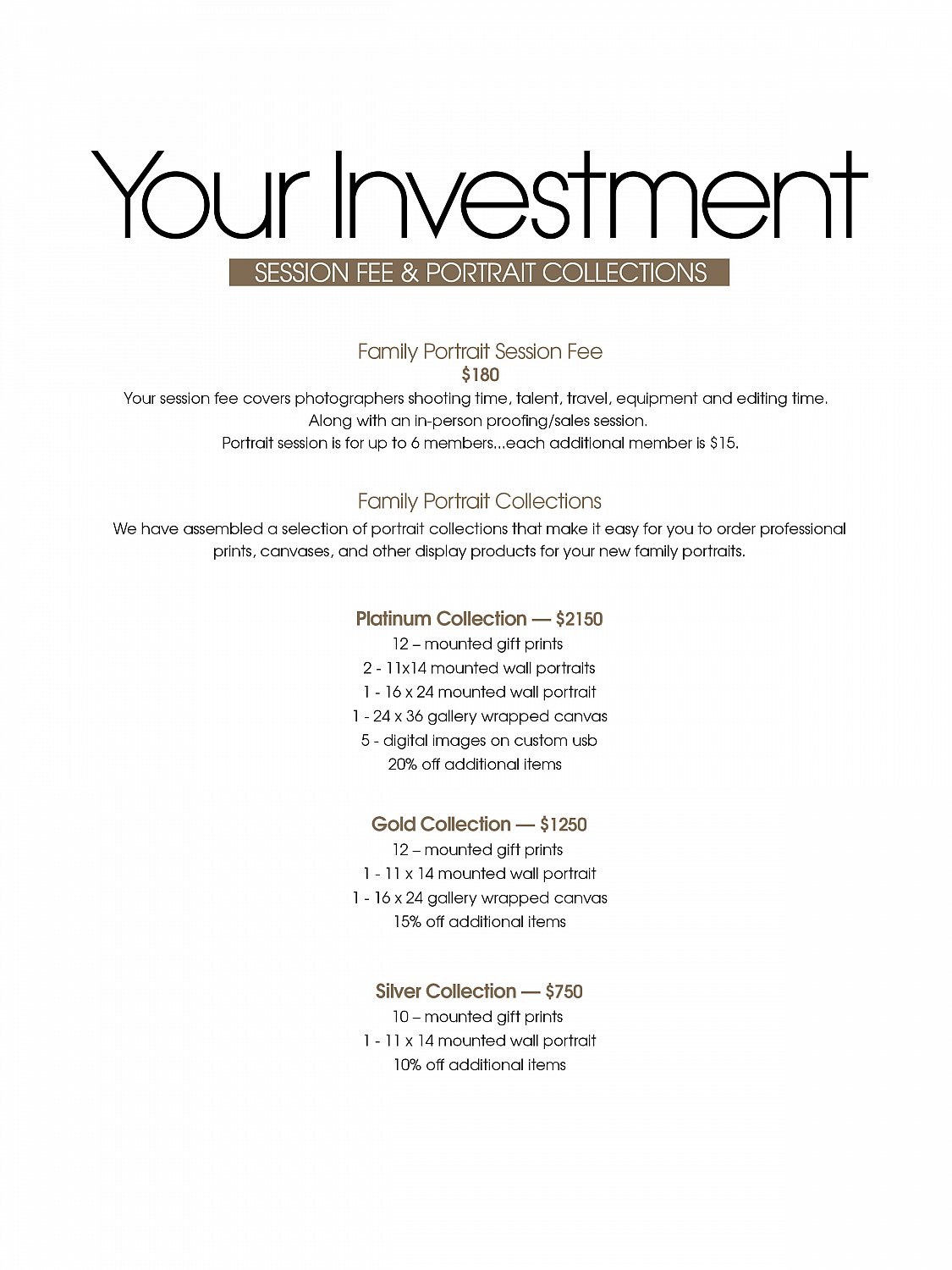 Pricing & Packages 