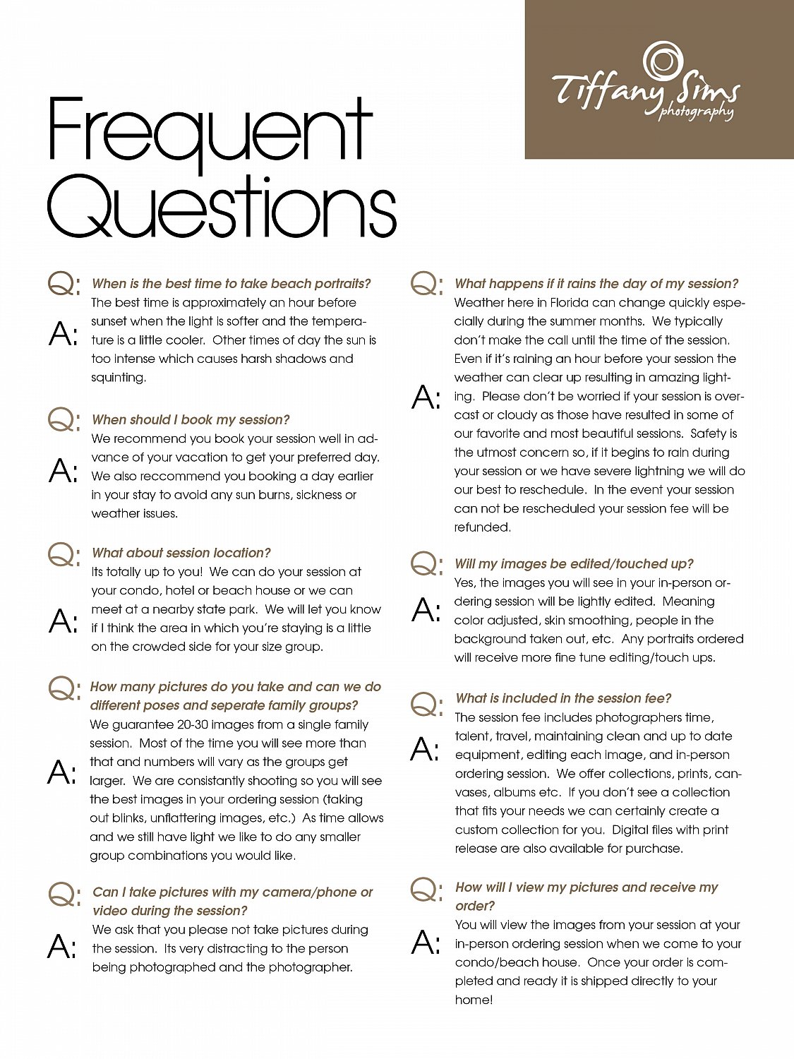 Frequently Asked Questions 